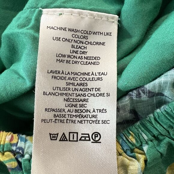 Anthropologie Green Floral Maxi Dress - Picture 4 of 5